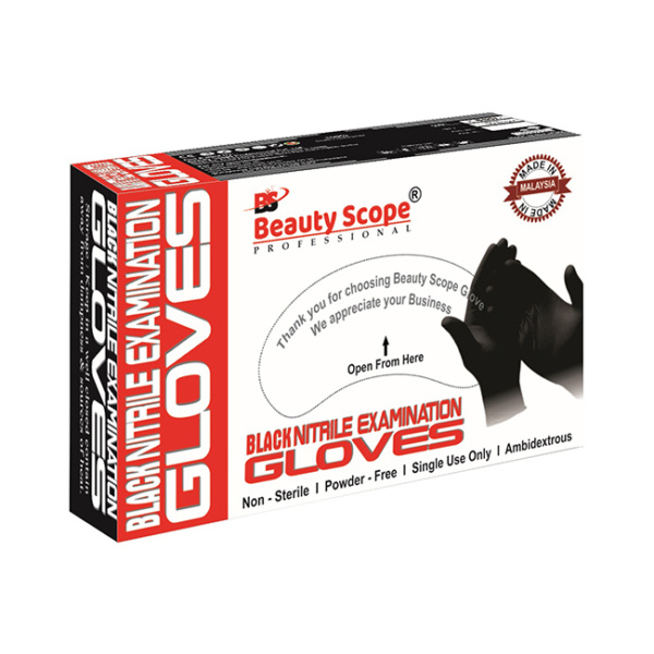 Black Nitrile Examination Gloves