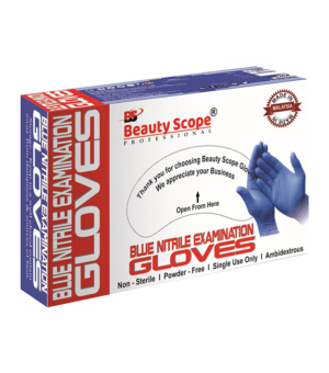 Blue Nitrile Examination Gloves