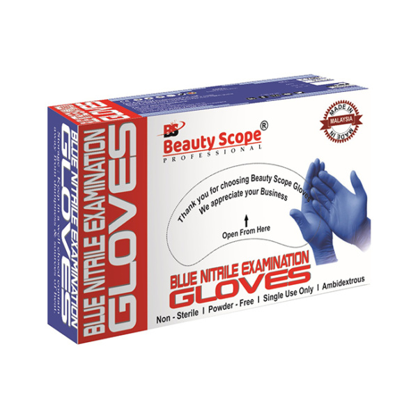 Blue Nitrile Examination Gloves