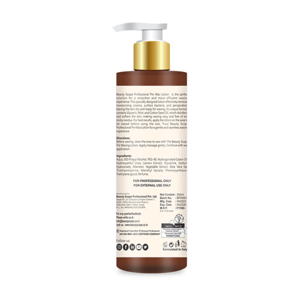 Pre Wax Lotion 250ml - Image 2